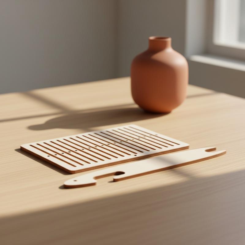Home Improvement And Diy - Set Alat Tenun Sabuk Kayu 2Pcs,