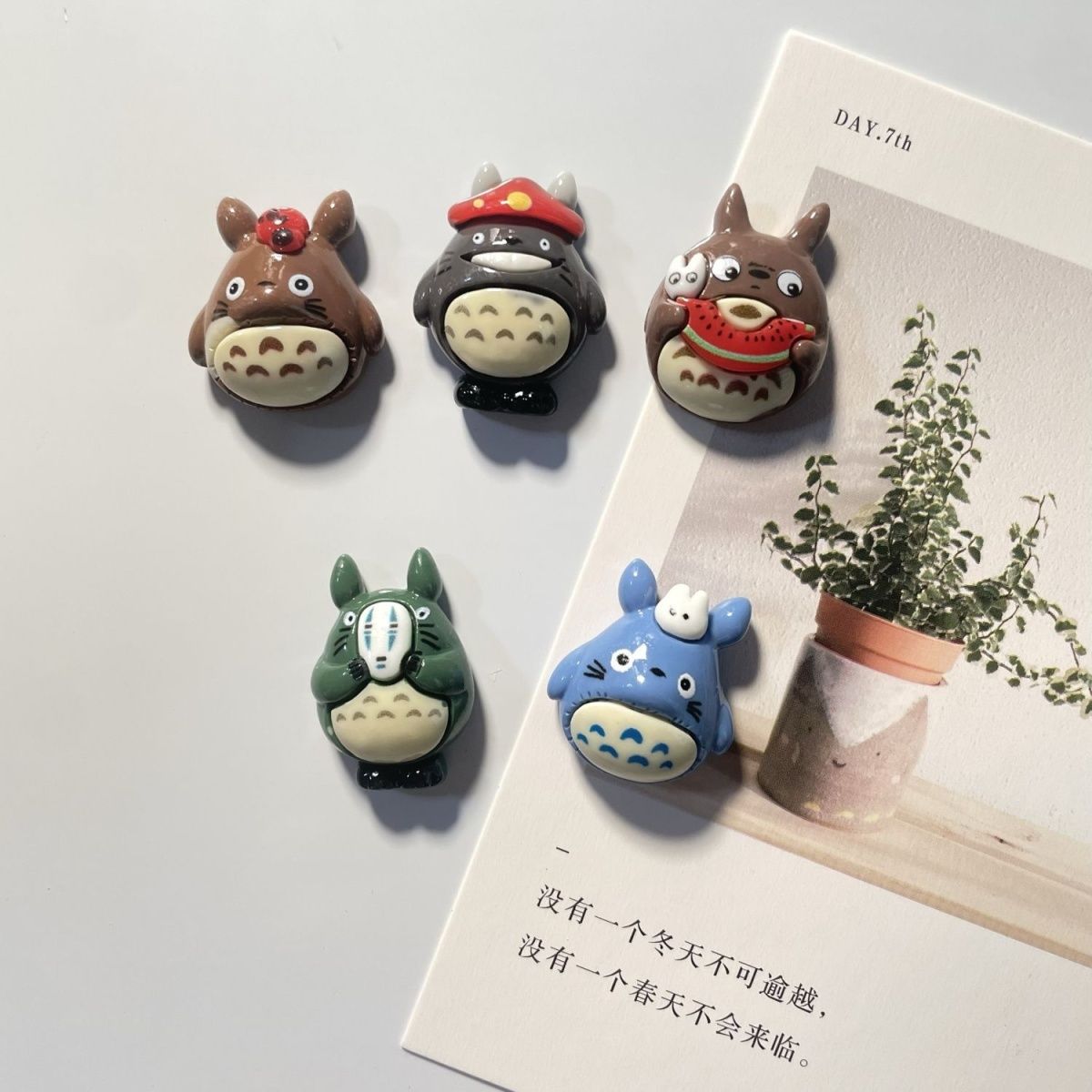 Home Improvement Trends - Magnet Kulkas Resin Anime Totoro, Stiker