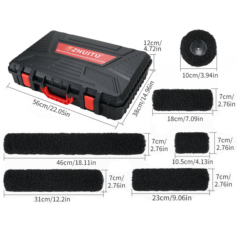 Kit Kuas Rol Serat Hitam untuk - Home Improvement And Diy ulasan dan harga