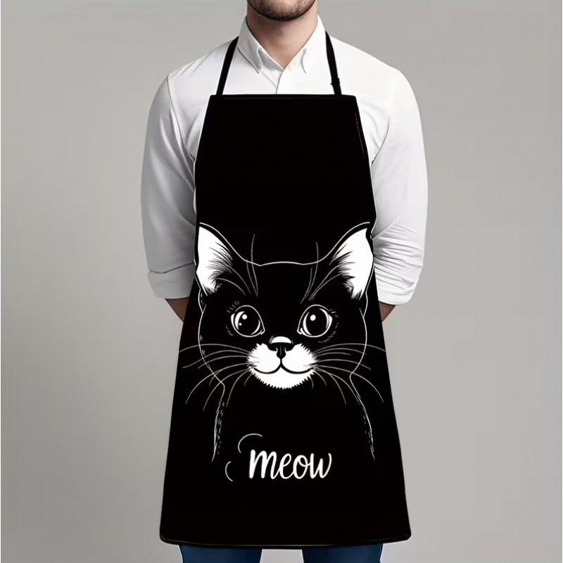 Celemek Motif Kucing Hitam Luc - Home Improvement Mall ulasan dan harga