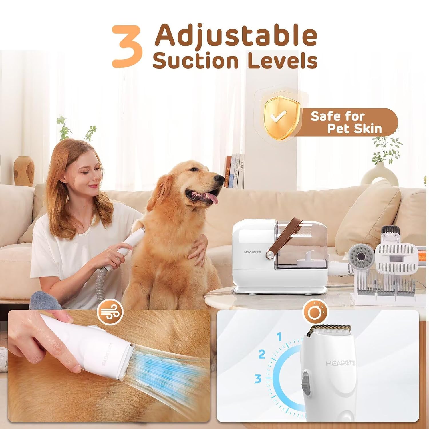 HEAPETS Dog Grooming Vacuum Ki - Home Improvement And Diy ulasan dan harga